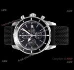 Swiss Copy Breitling Superocean Heritage Asia 7750 Watch SS Black Face